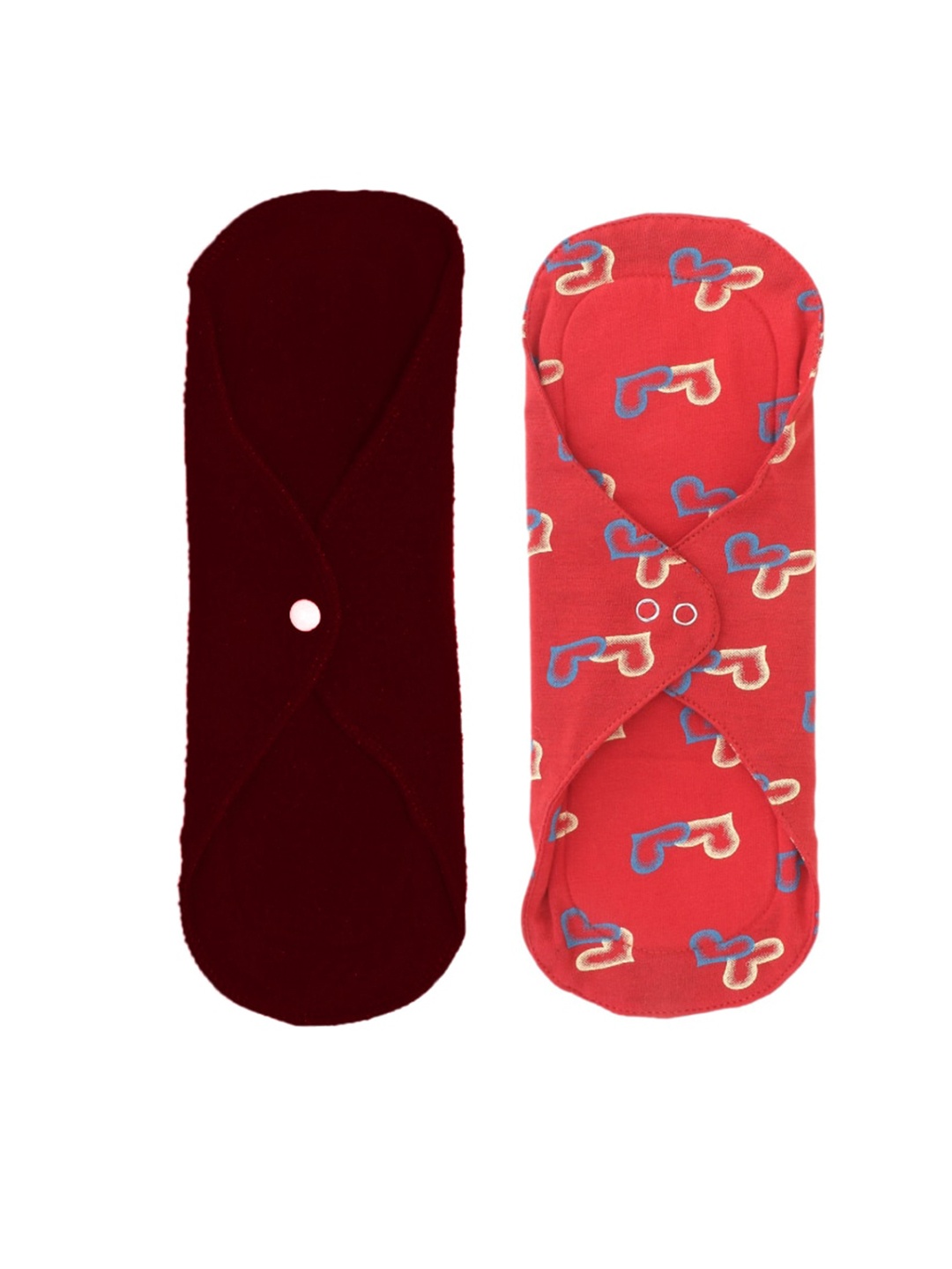 

CareDone Women Pack Of 2 Red & Maroon Ultra Thin Rash Free Reusable Sanitary Cloth Pads