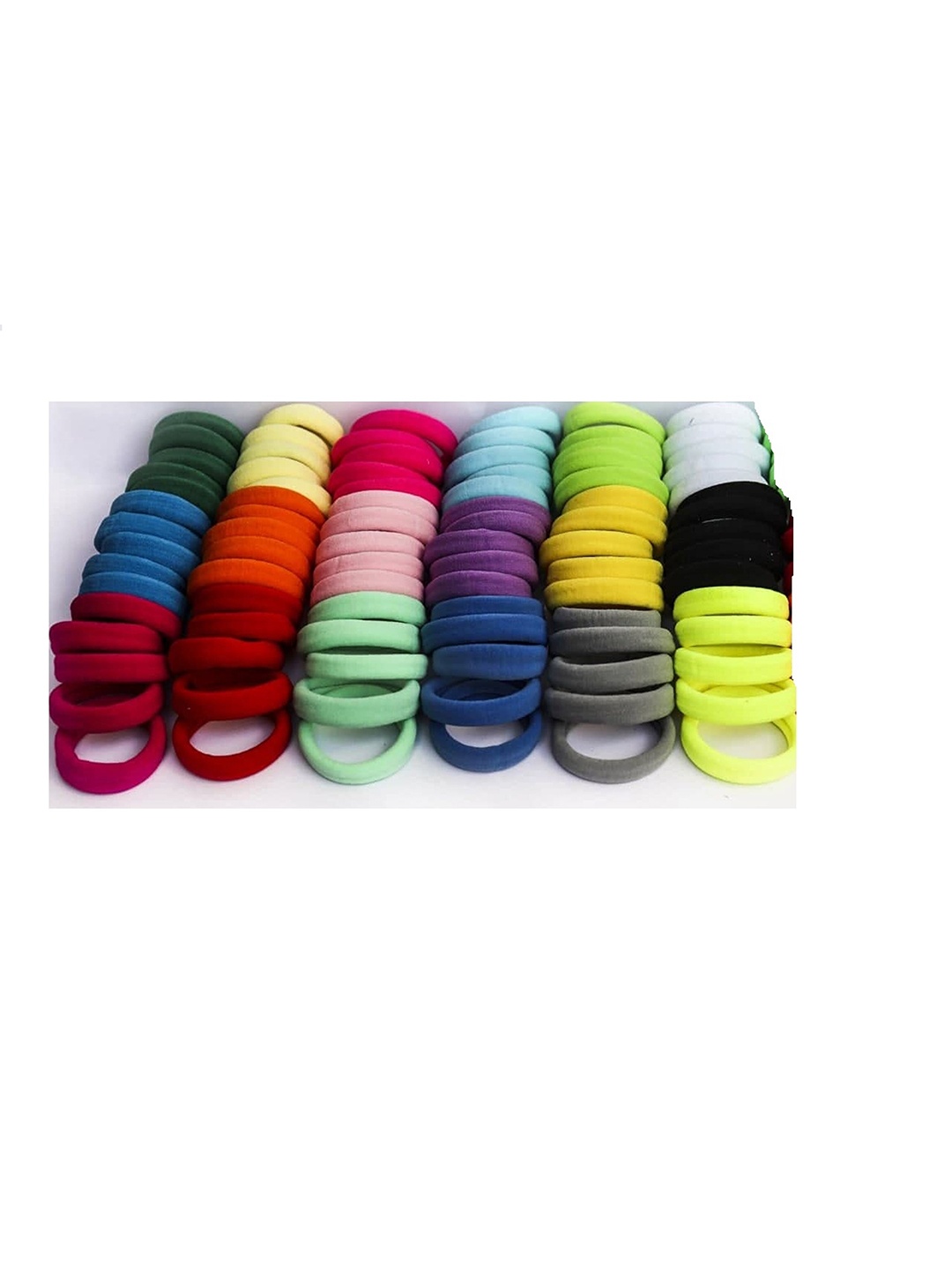 

DIAN Women Red & Green Set of 100 Ponytail Holders