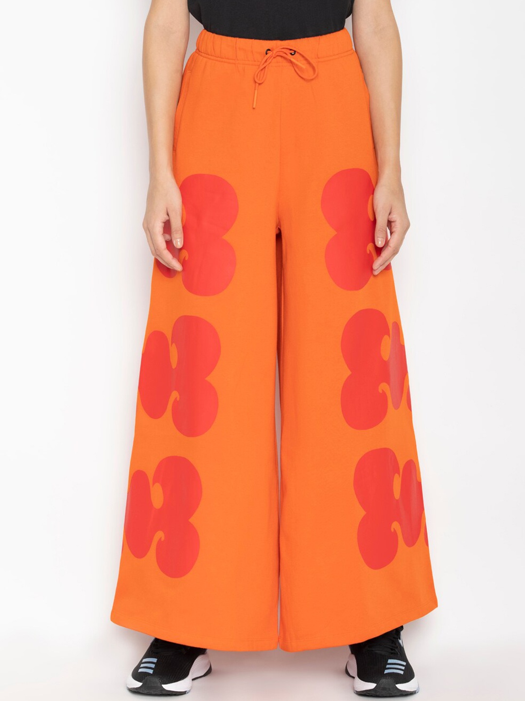 

ADIDAS Women Orange Printed Palazzos