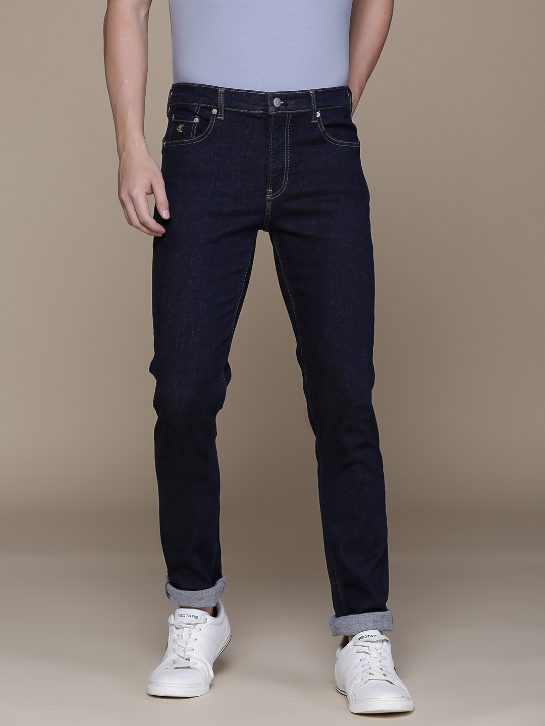 

Calvin Klein Jeans Men Blue Body Skinny Fit Mid-Rise Stretchable Jeans