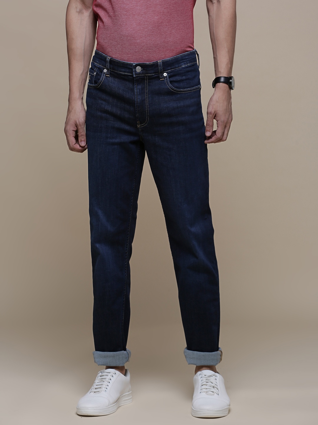

Calvin Klein Jeans Men Blue Super Skinny Fit Mid-Rise Light Fade Jeans