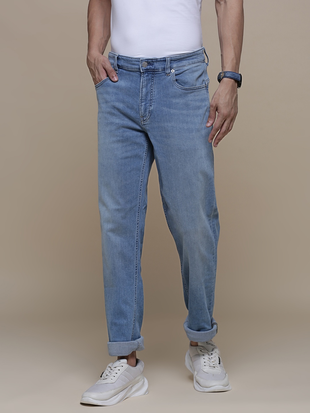 

Calvin Klein Jeans Men Blue Super Skinny Fit Light Fade Stretchable Jeans