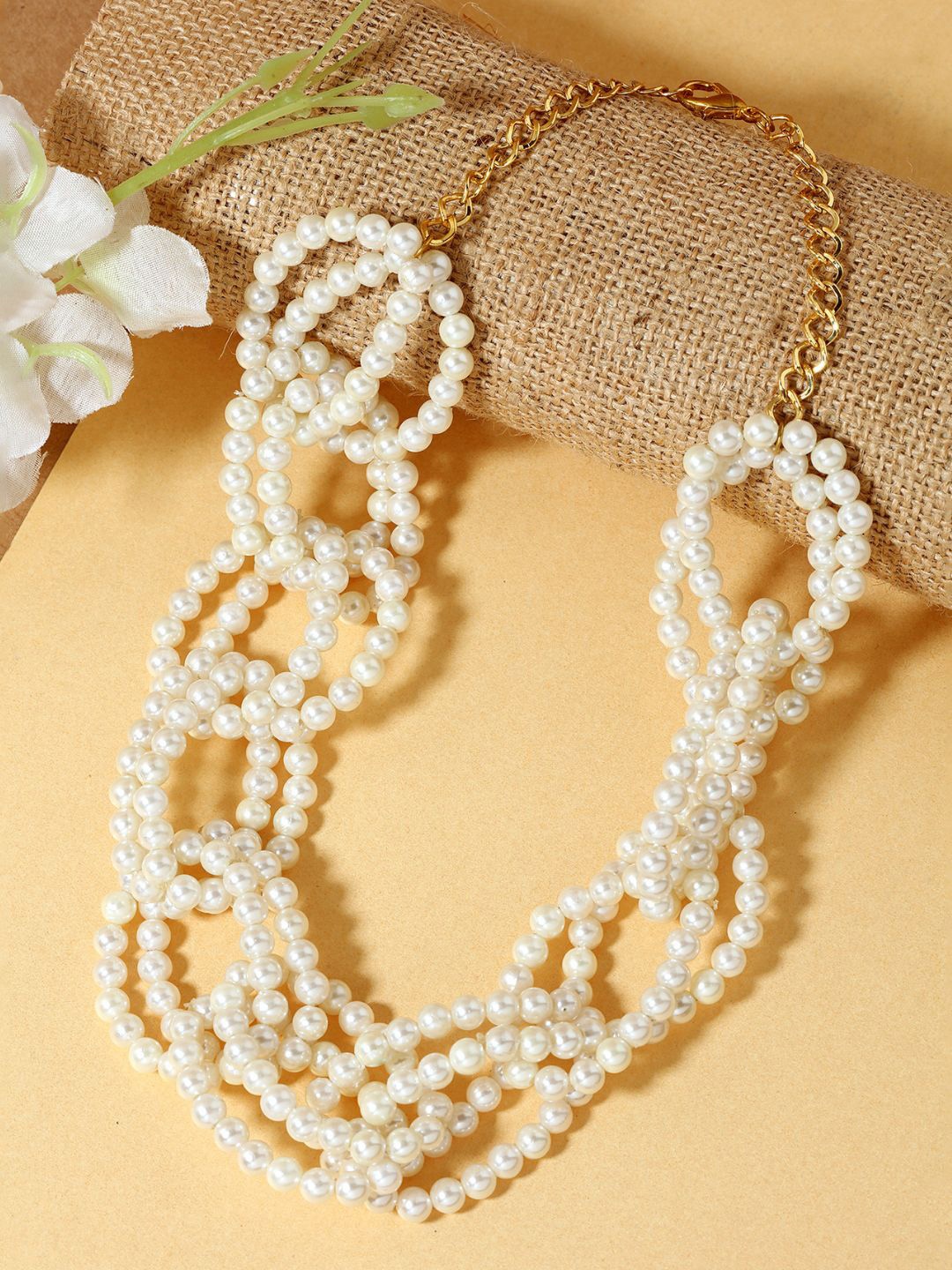 

AccessHer Gold-Plated & White Brass Chain