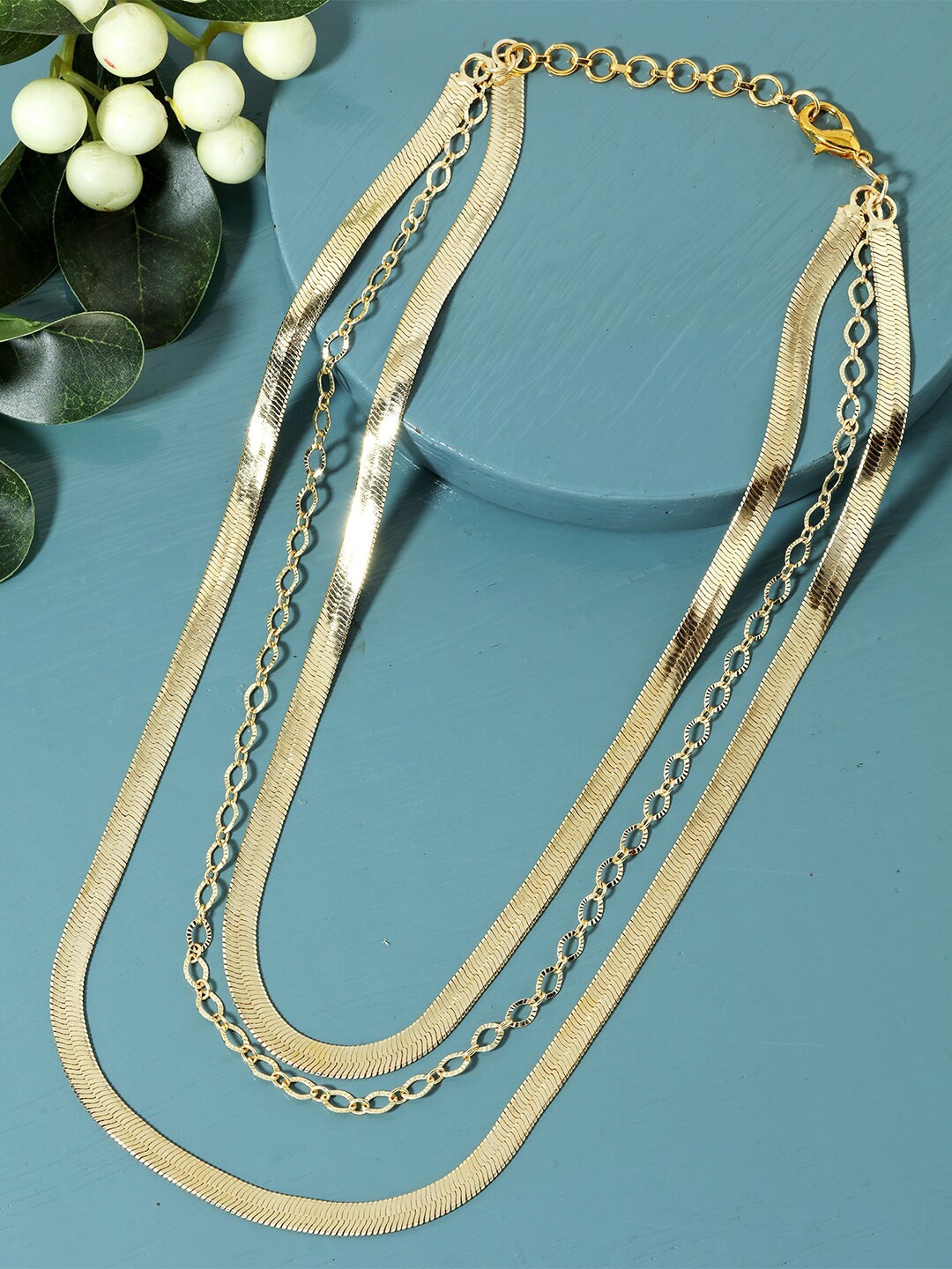 

AccessHer Gold-Plated Brass Layered Chain