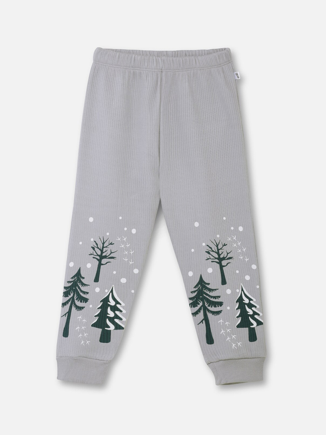 

You Got Plan B Kids Grey & Black Printed Thermal Pants