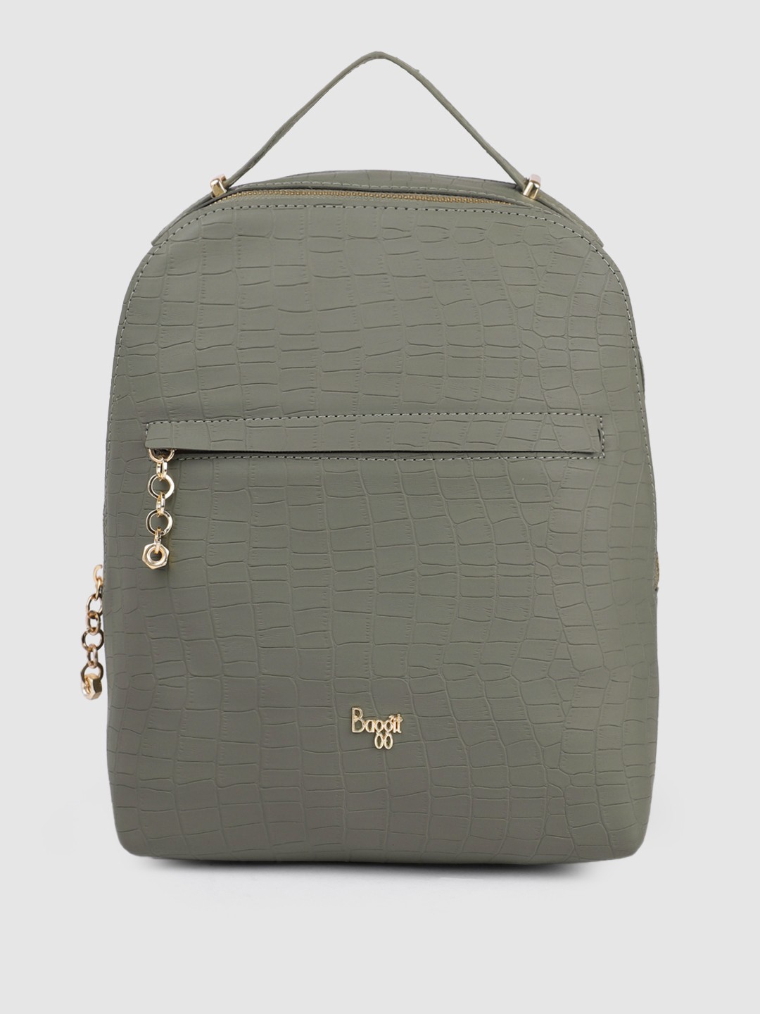 

Baggit Women Textured Backpack, Green