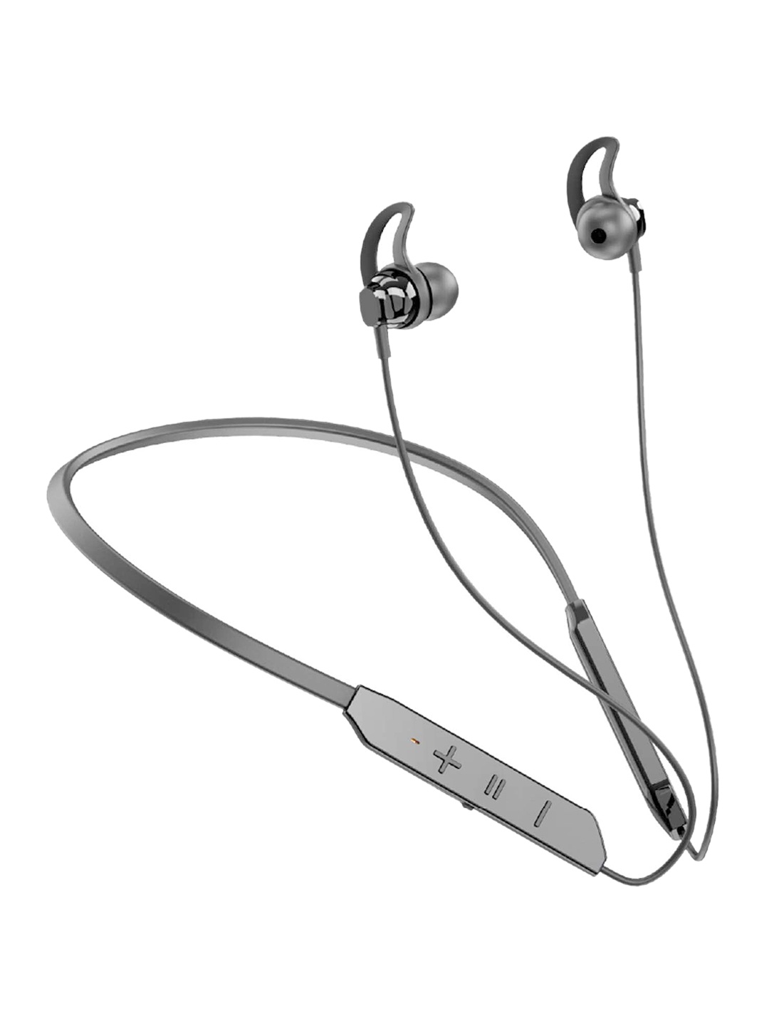 

EYNK Grooves BT-Max Grey Solid Wireless Neckband with Sports Fit Hibass & IPX4