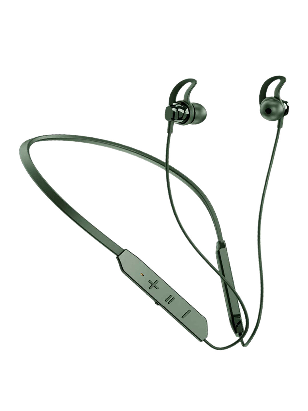 

EYNK Grooves BT-Max Green Solid Wireless Neckband with Sports Fit Hibass & IPX4