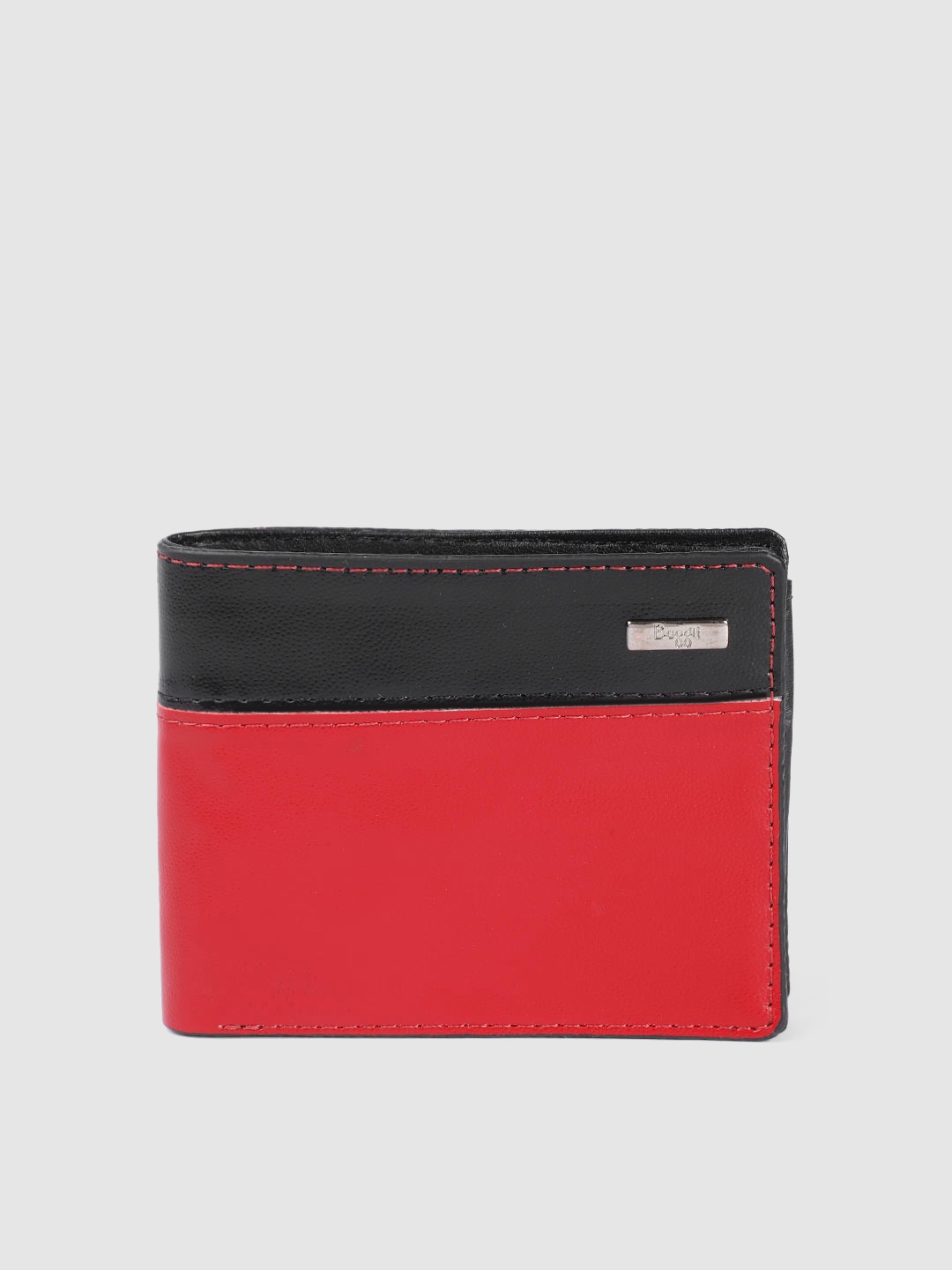 

Baggit Men Colourblocked Two Fold Wallet, Red