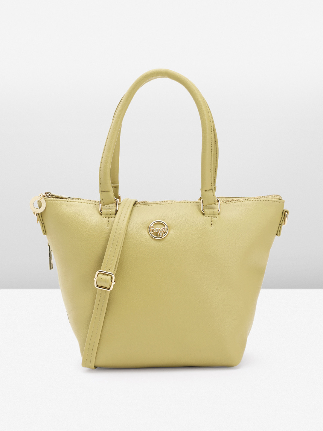 

Baggit Women Solid Handheld Bag, Green