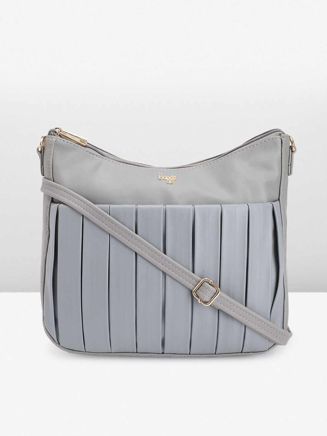 

Baggit Structured Sling Bag, Grey