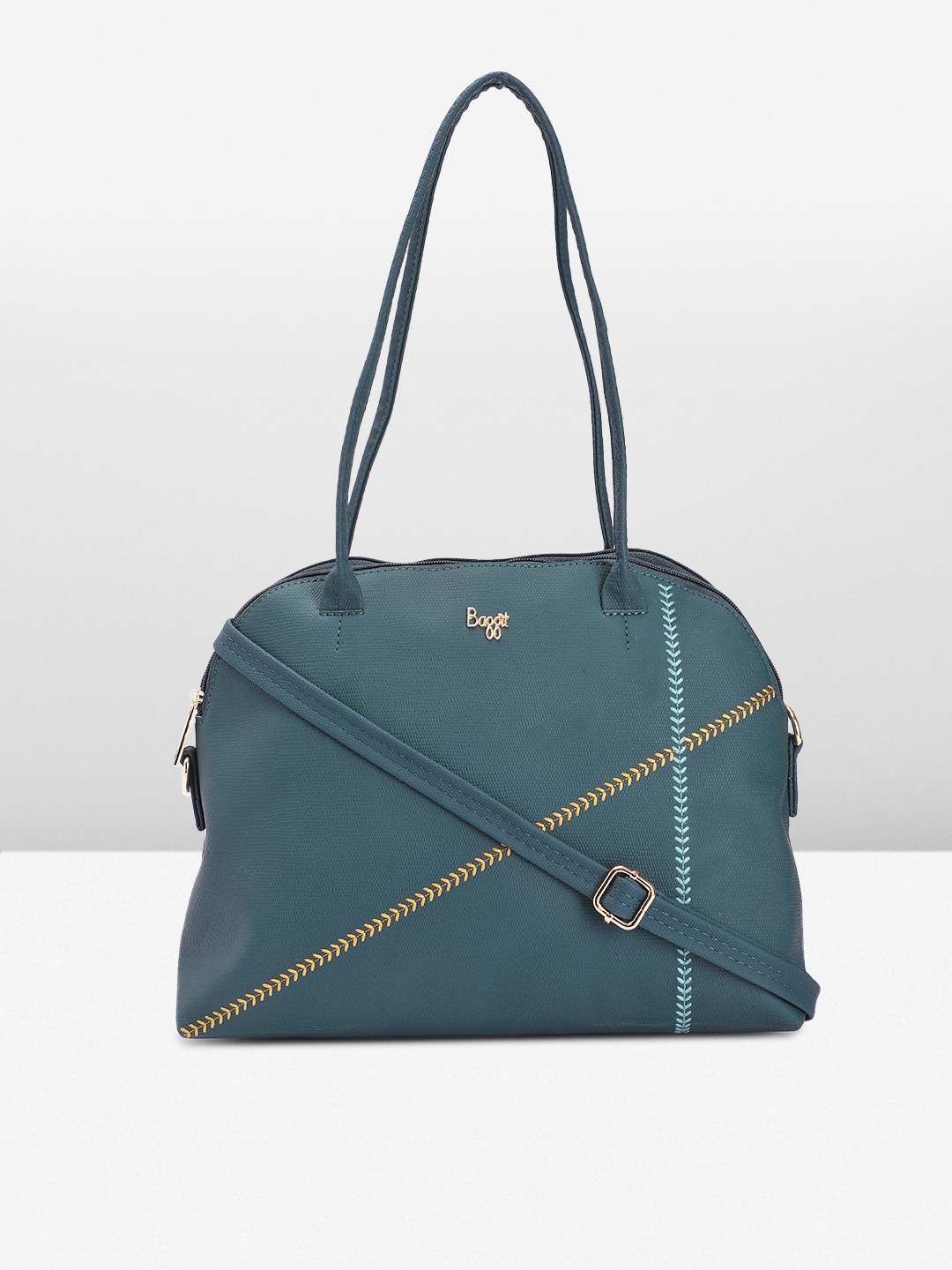 

Baggit Bowling Embroidered Shoulder Bag, Teal