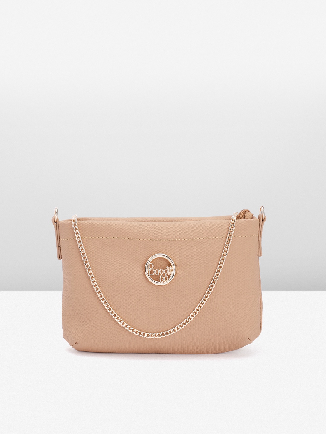

Baggit Women Solid Purse Clutch, Beige