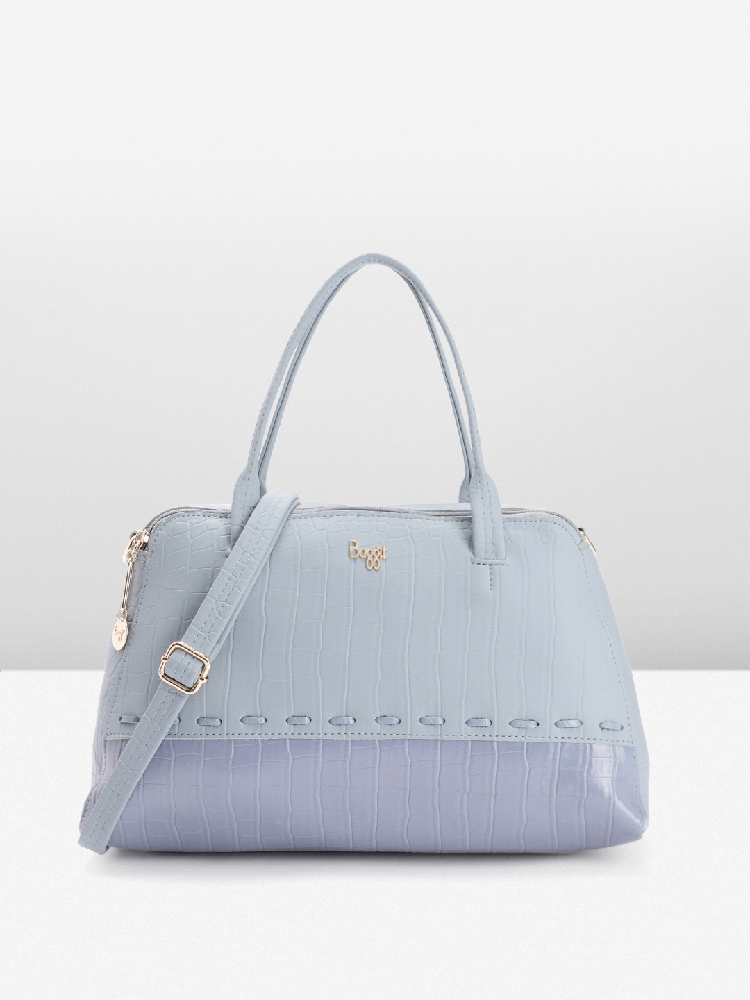 

Baggit Textured Handheld Bag, Blue