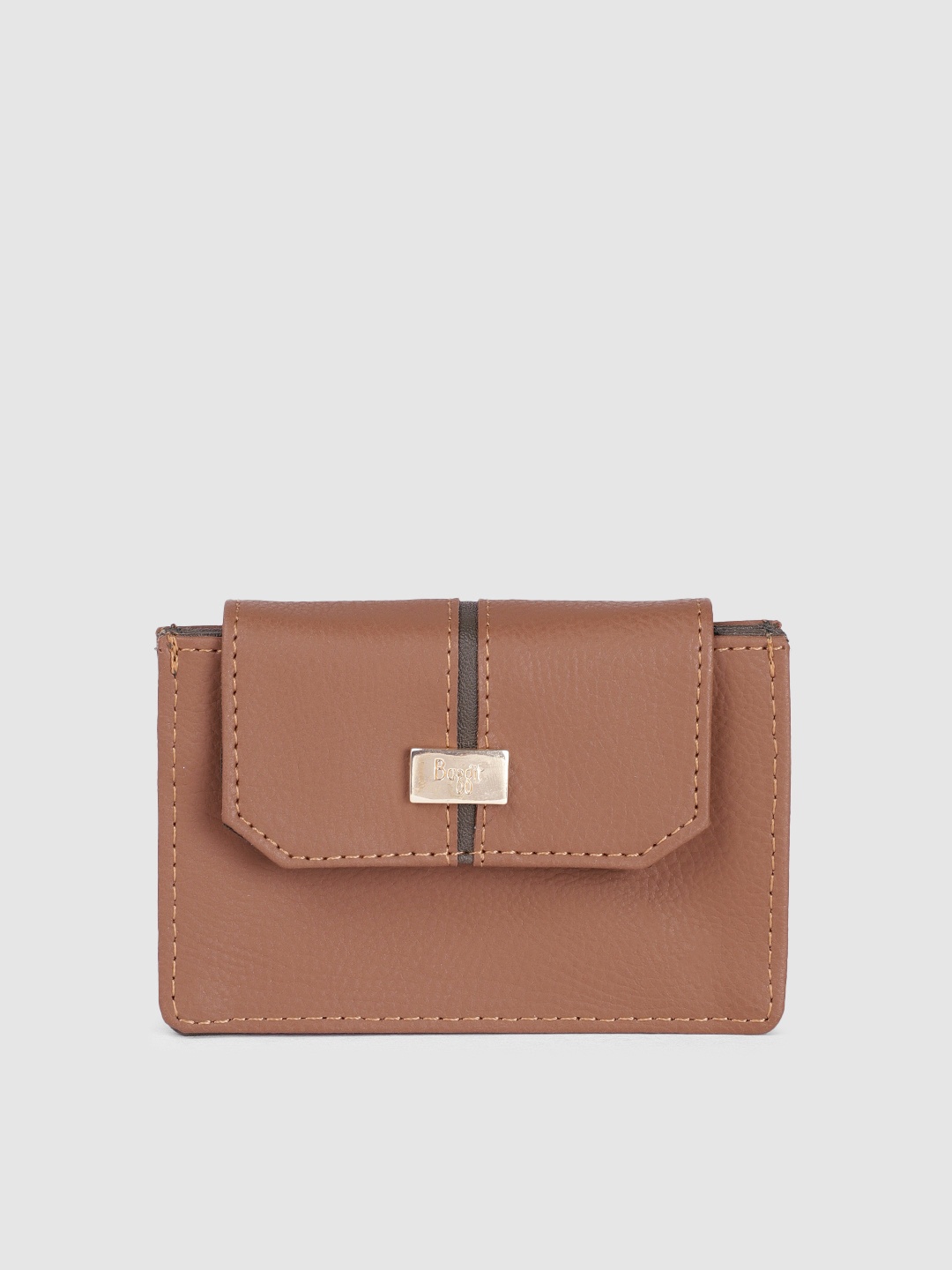 

Baggit Women Textured Card Holder, Brown