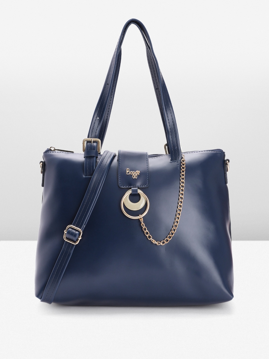 

Baggit Women Solid Shoulder Bag, Navy blue