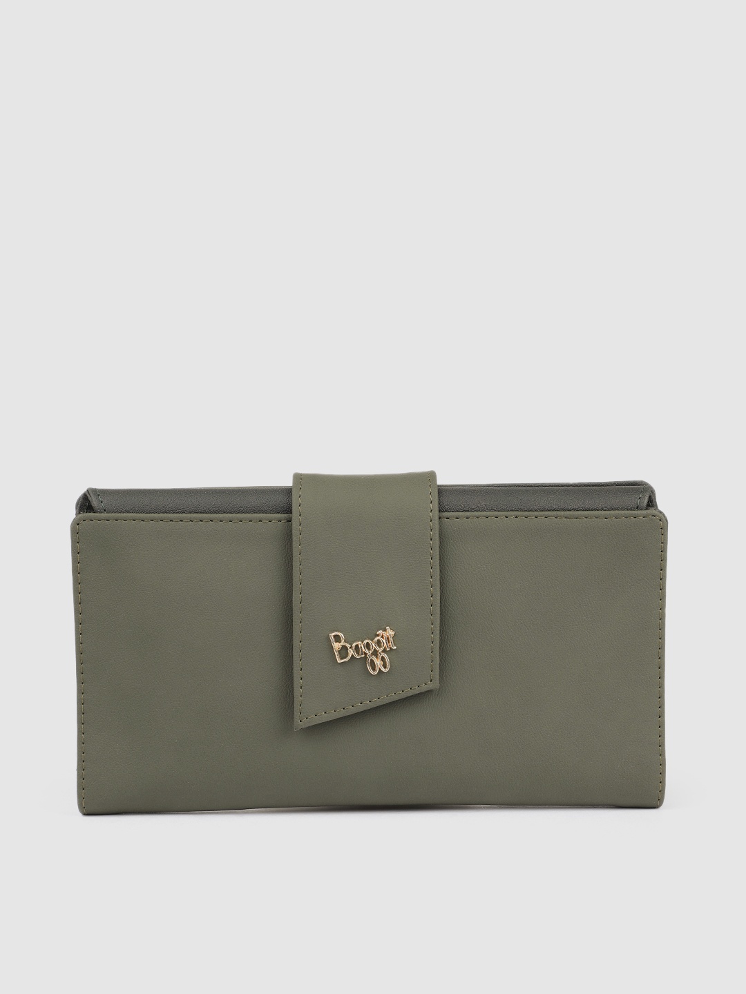 

Baggit Women Three Fold Wallet, Green