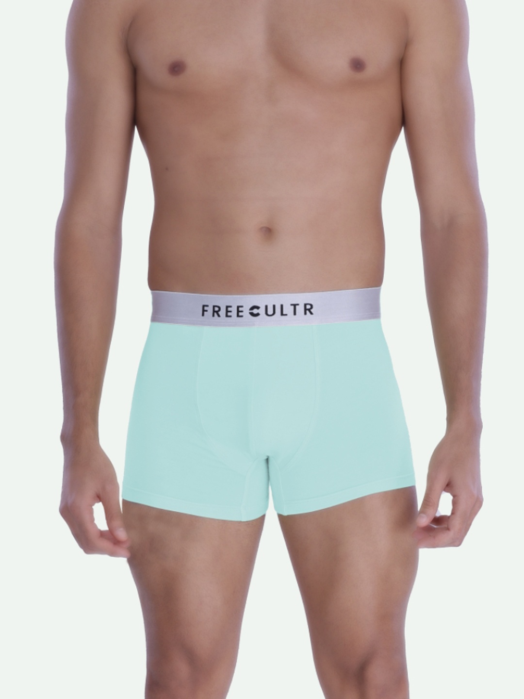 

FREECULTR Men Turquoise Blue Solid Trunk