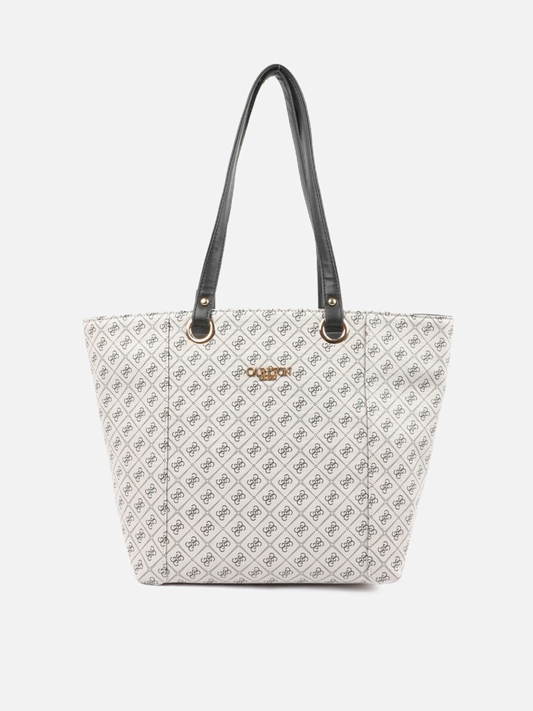 

Carlton London Women Grey Printed Synthetic Structured Shoulder Bag