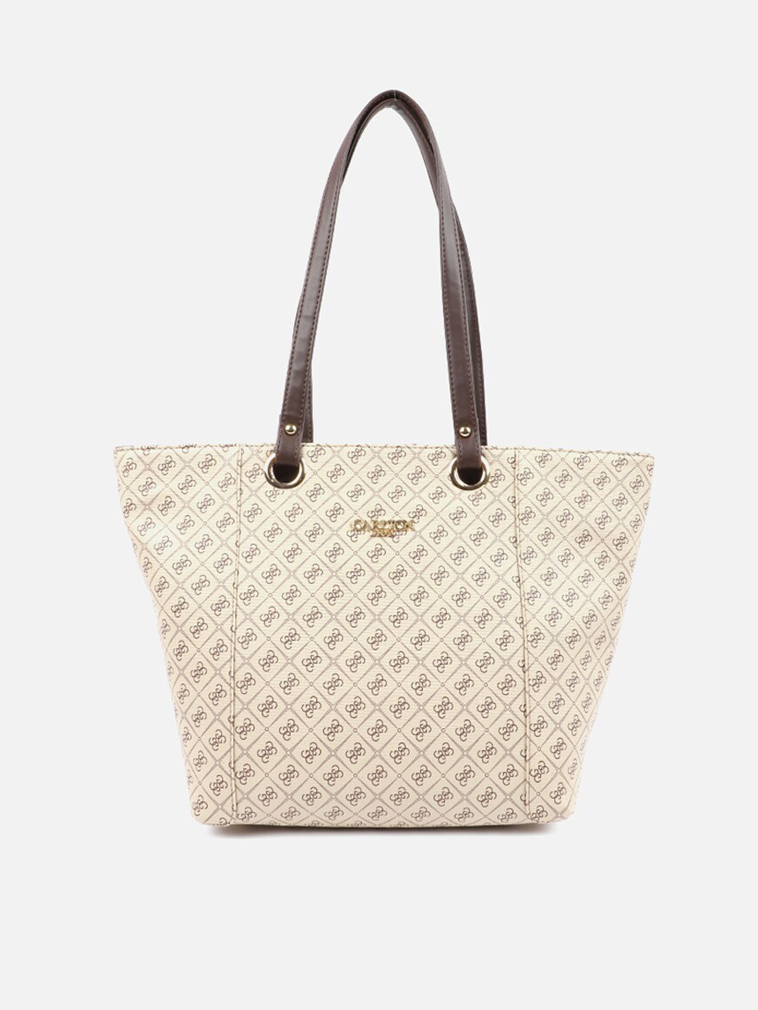 

Carlton London Women Beige Printed Oversized Swagger Tote Bag
