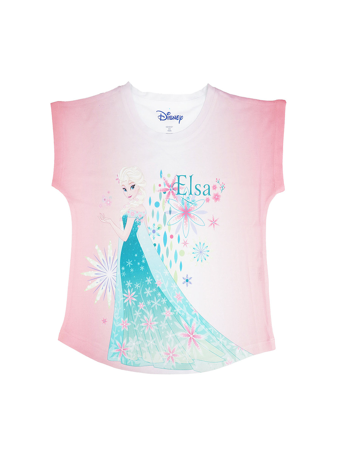 

Disney by Wear Your Mind Pink & White Printed T-shirt