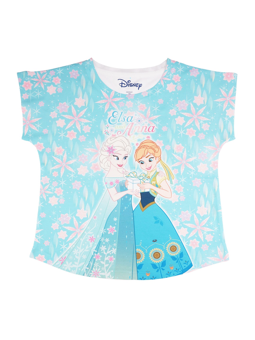 

Disney by Wear Your Mind Blue & White Printed T-shirt