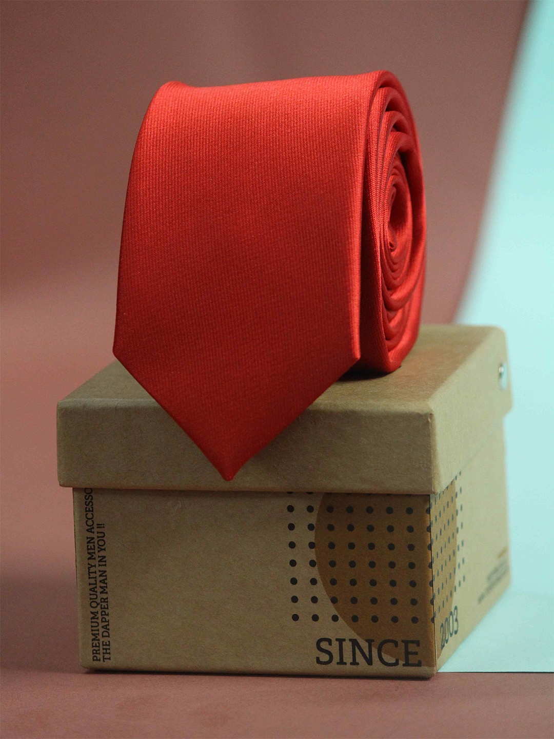 

Tossido Men Red & Black Skinny Tie