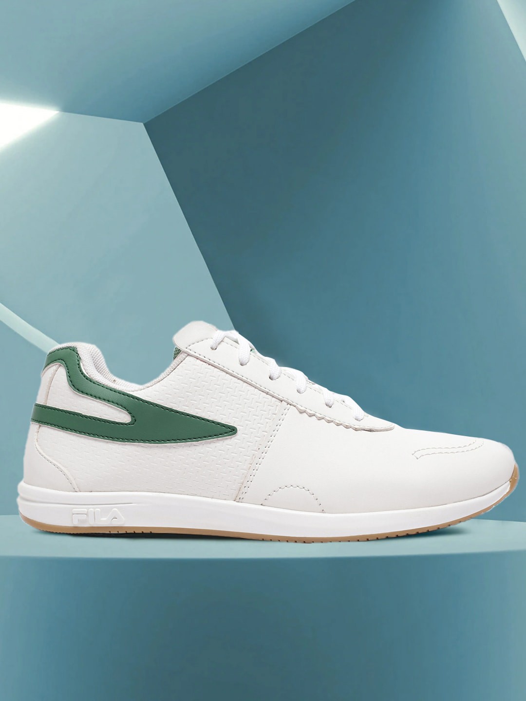 

FILA Women White Colourblocked PU Lace-Ups Sneakers