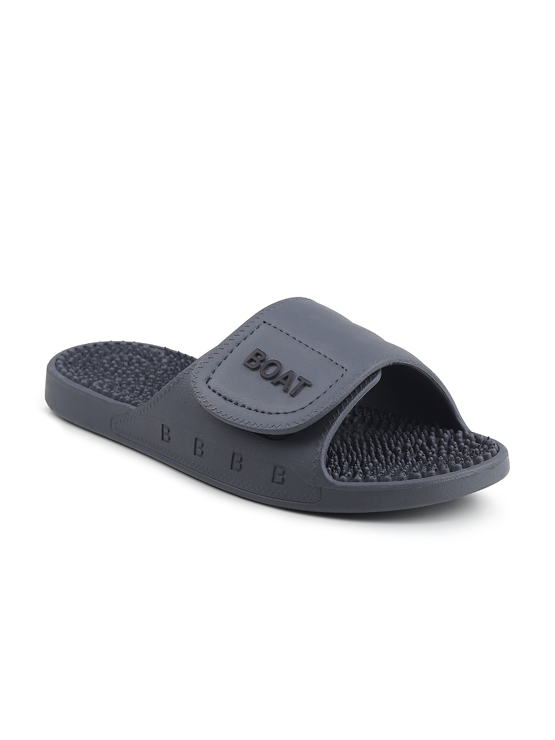 

CASSIEY Men Grey Rubber Sliders