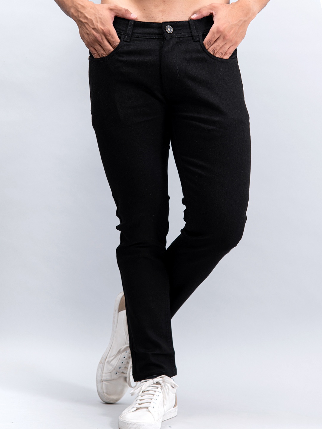

Tistabene Men Black Comfort Slim Fit Stretchable Jeans