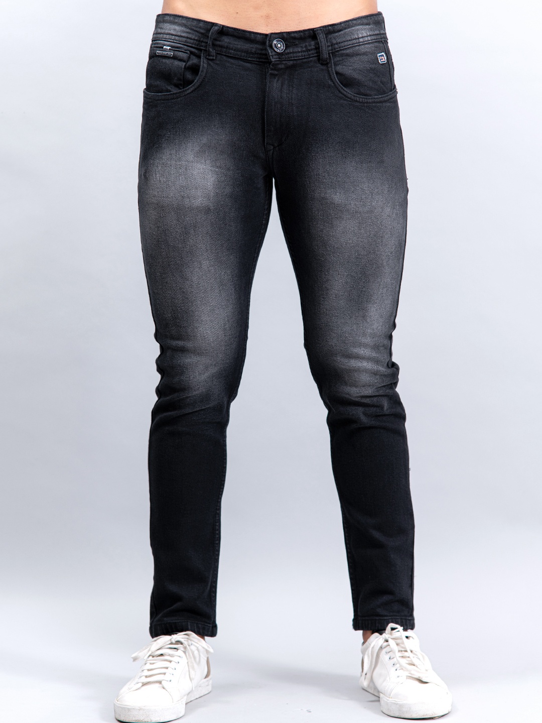 

Tistabene Men Black Comfort Slim Fit Heavy Fade Stretchable Jeans