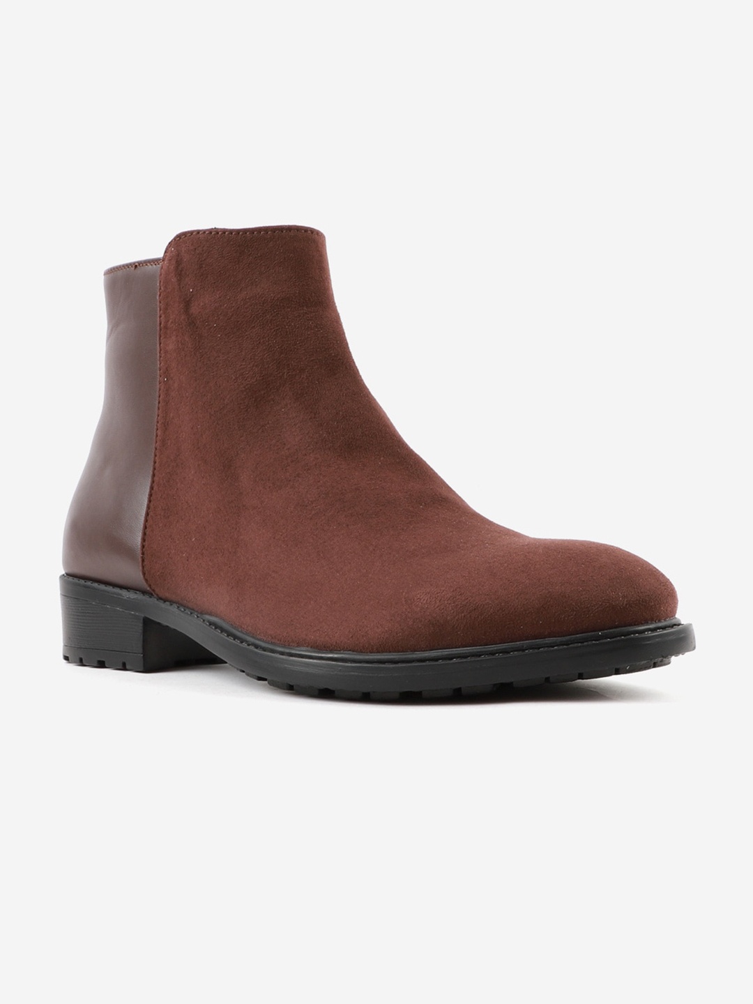 

Carlton London Women Solid Canvas Boots, Brown