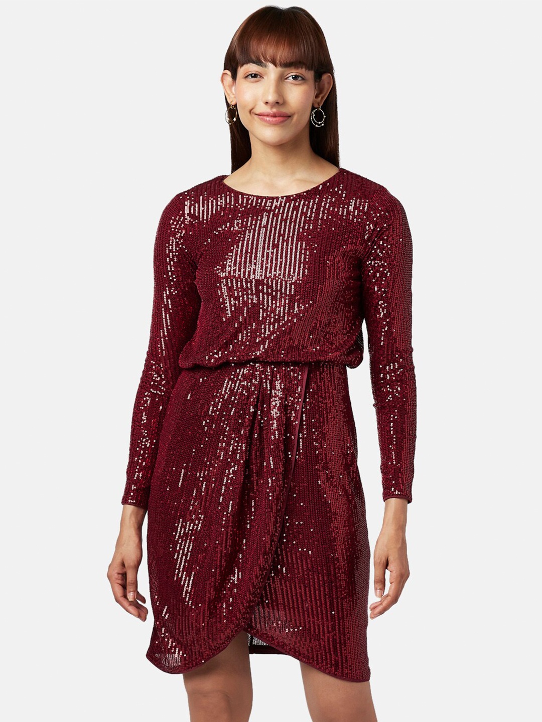 

Annabelle by Pantaloons Red Embellished Sheath Dress