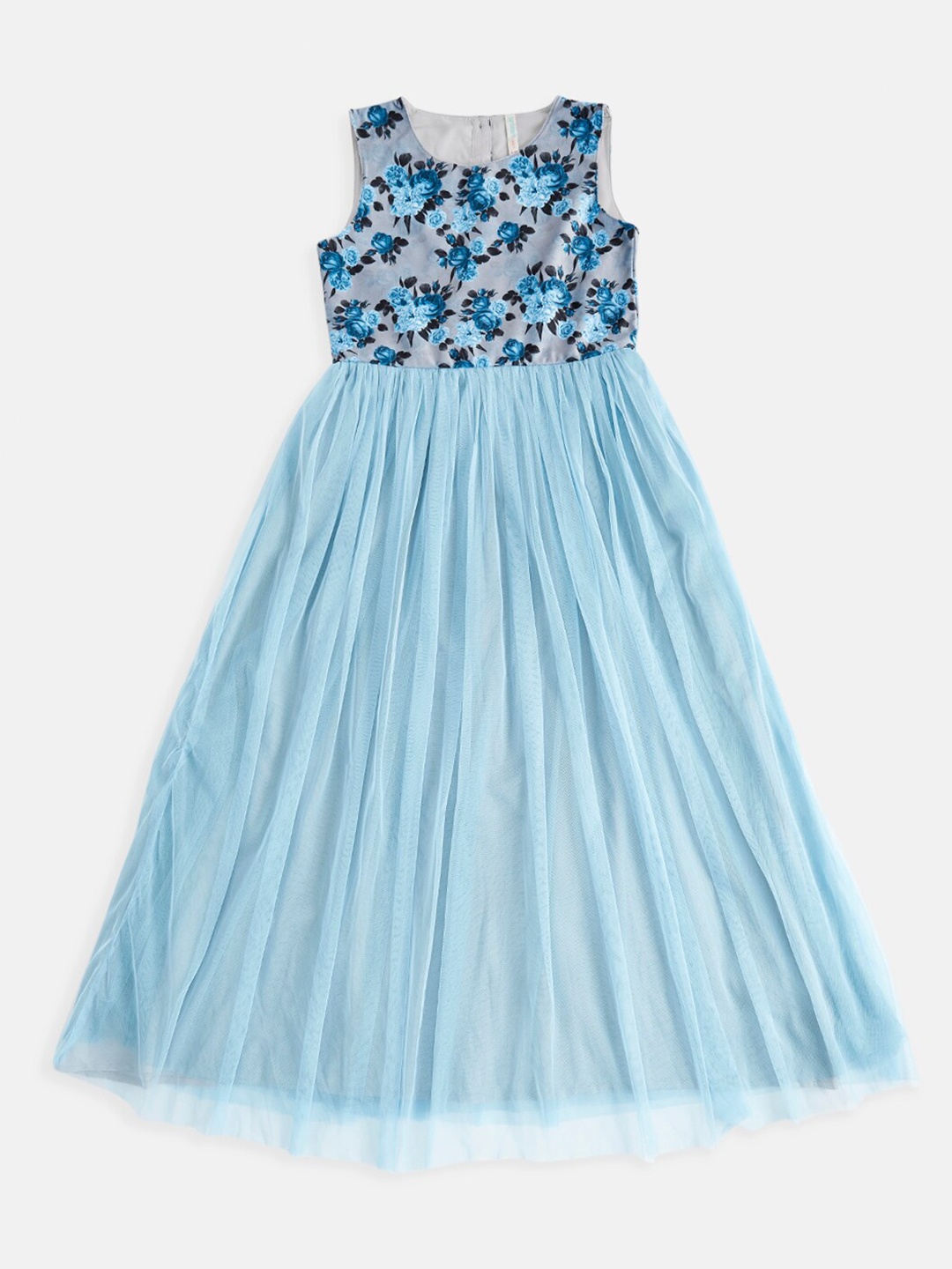 

Pantaloons Junior Blue Girls Floral Maxi Maxi Dress