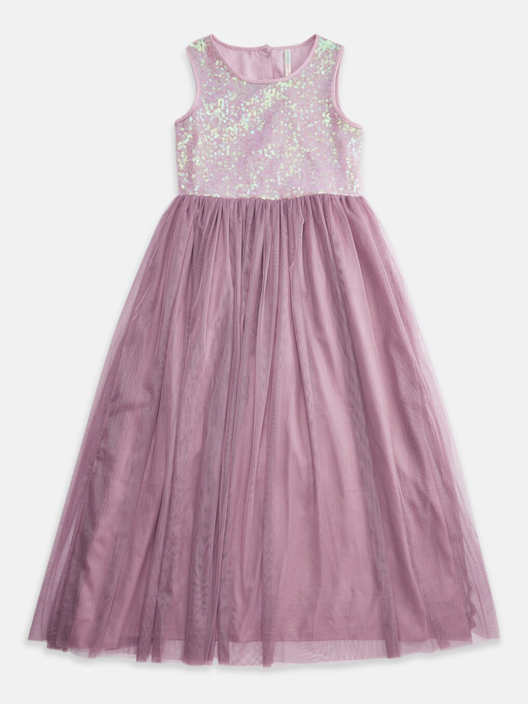 

Pantaloons Junior Girls Pink Maxi Maxi Dress