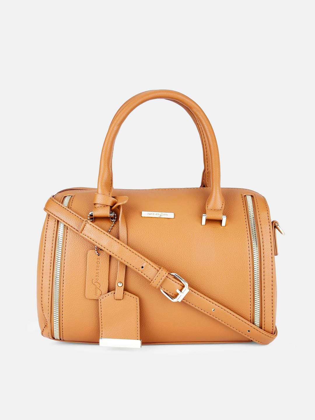 

Forever Glam by Pantaloons Tan Structured Handheld Bag
