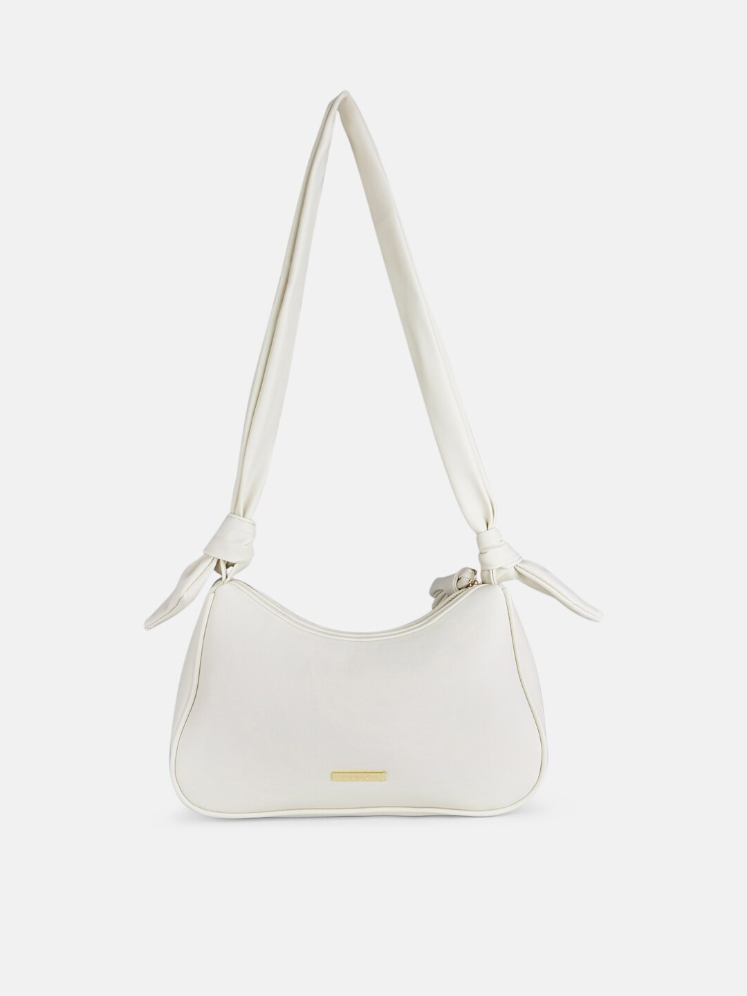 

Forever Glam by Pantaloons Off White Striped Structured Shoulder Bag
