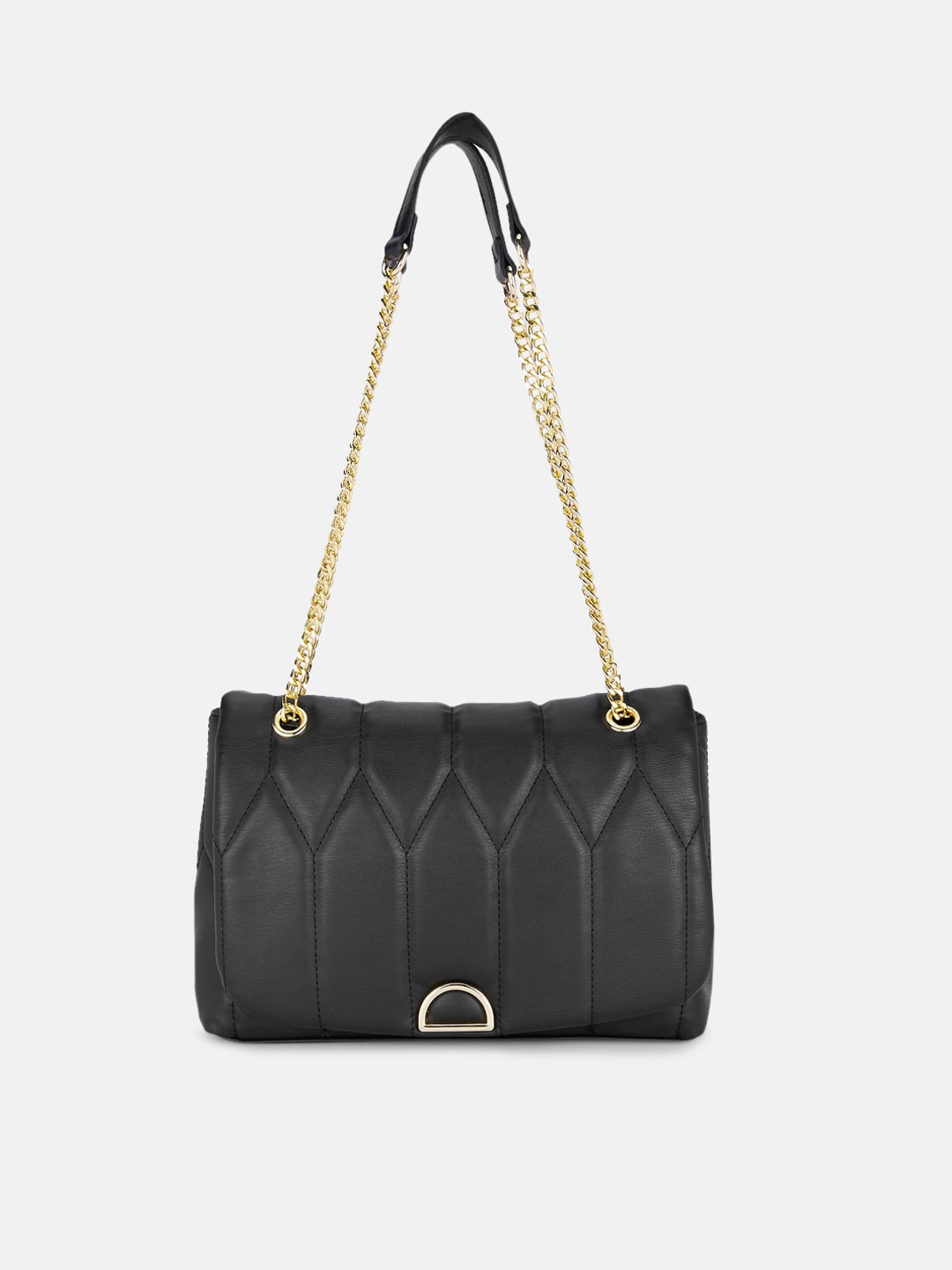 

Forever Glam by Pantaloons Black Textured Structured Shoulder Bag