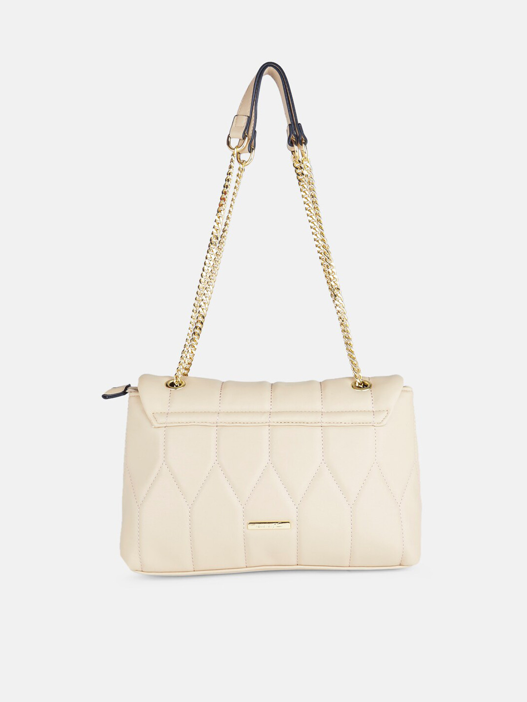 

Forever Glam by Pantaloons Beige Textured Structured Shoulder Bag