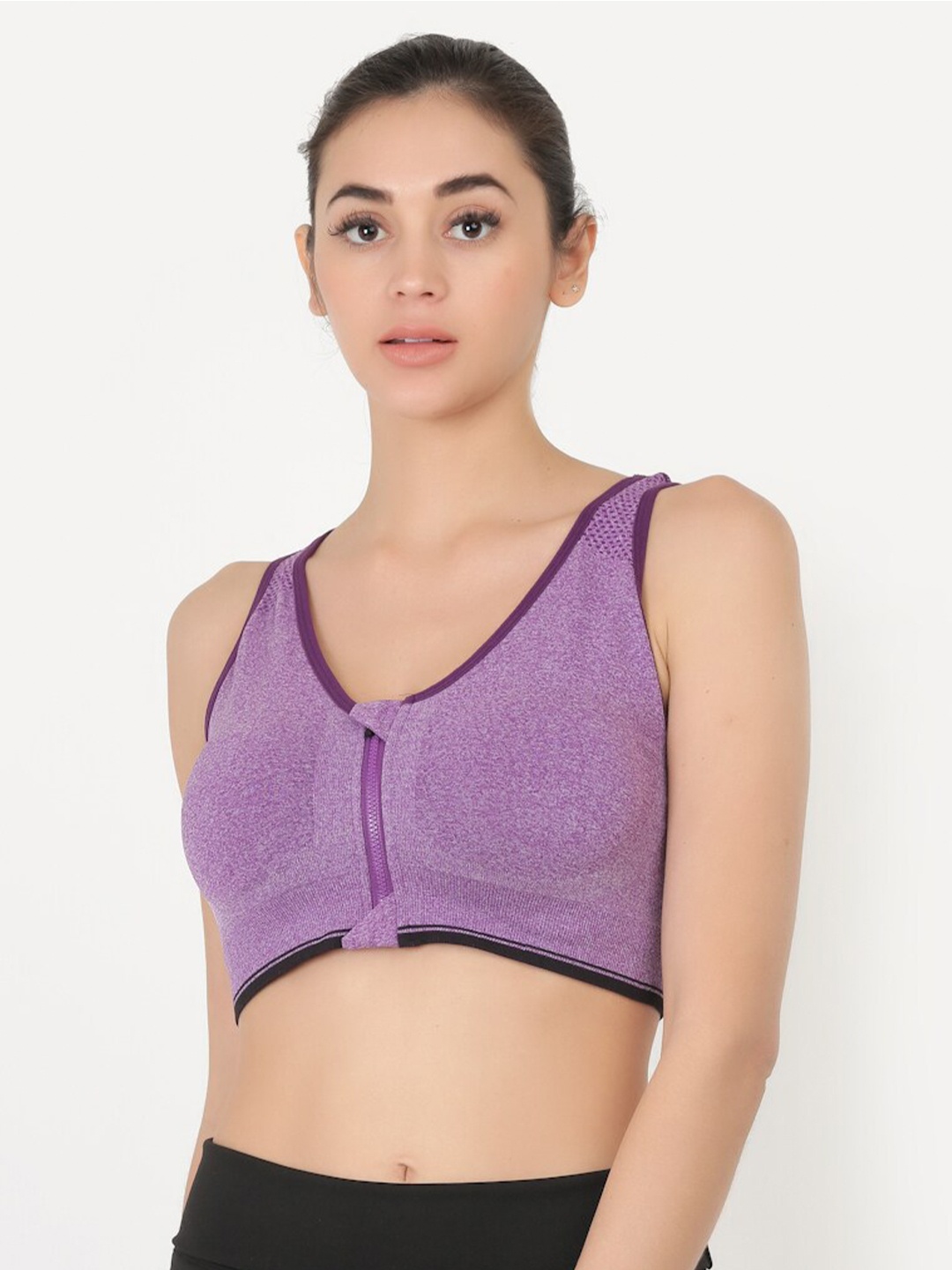 

EVERDION Lavender Lightly Padded Sports Bra