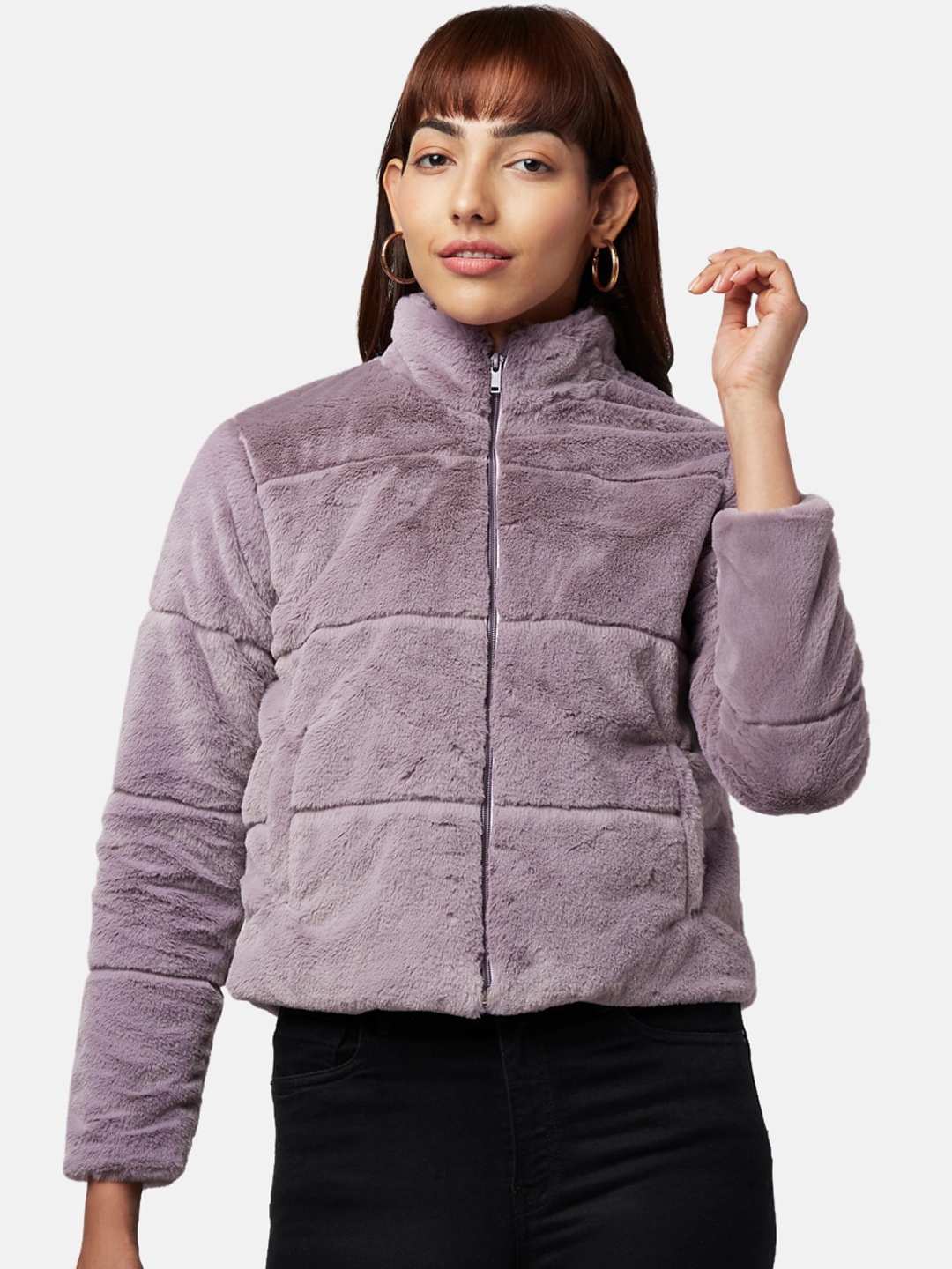 

Honey by Pantaloons Women Lavender Tailored Jacket