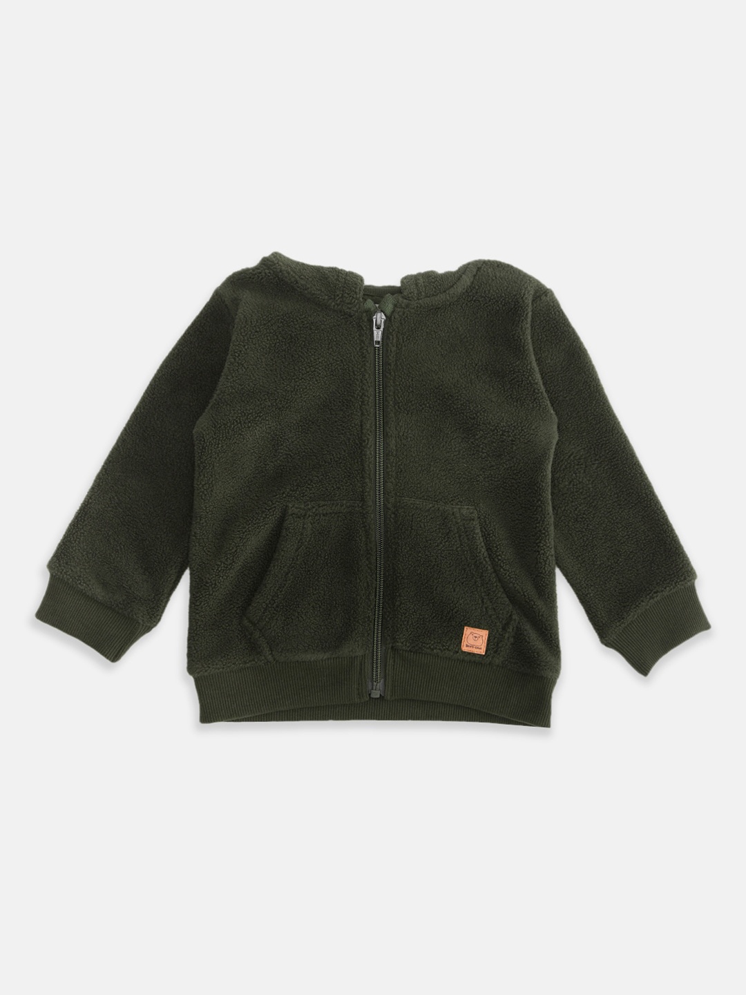 

Pantaloons Baby Boys Olive Green Bomber Jacket