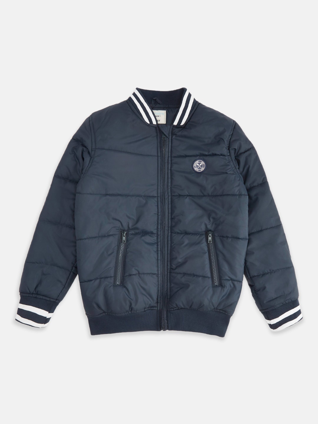 

Pantaloons Junior Boys Navy Blue Quilted Jacket