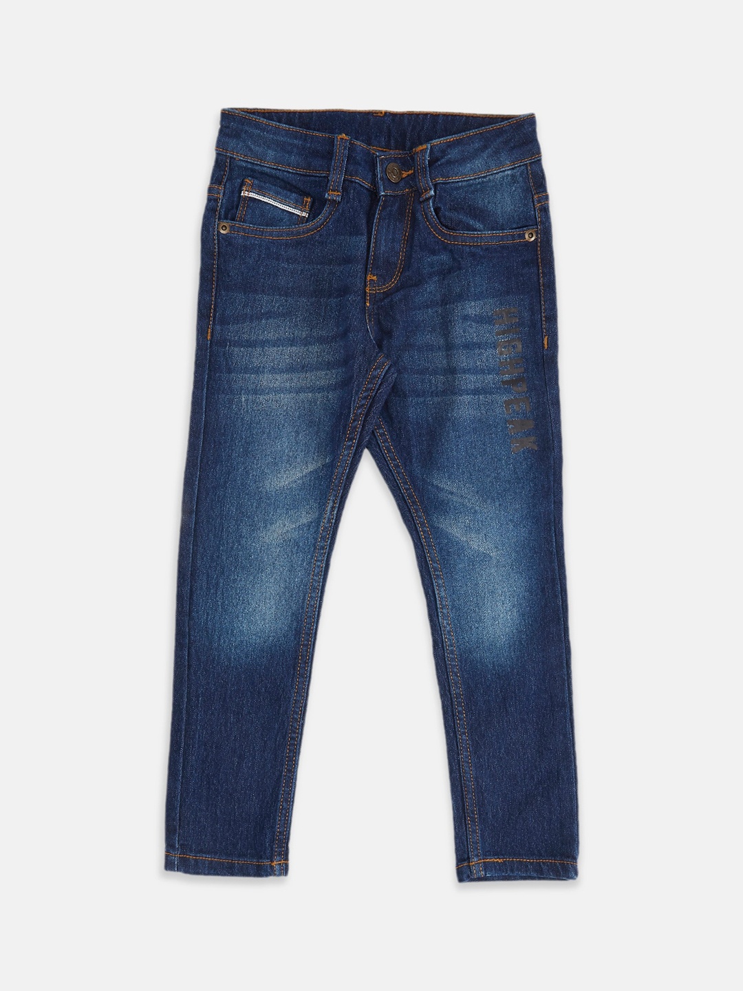 

Pantaloons Junior Boys Blue Tapered Fit Light Fade dark shadec Jeans