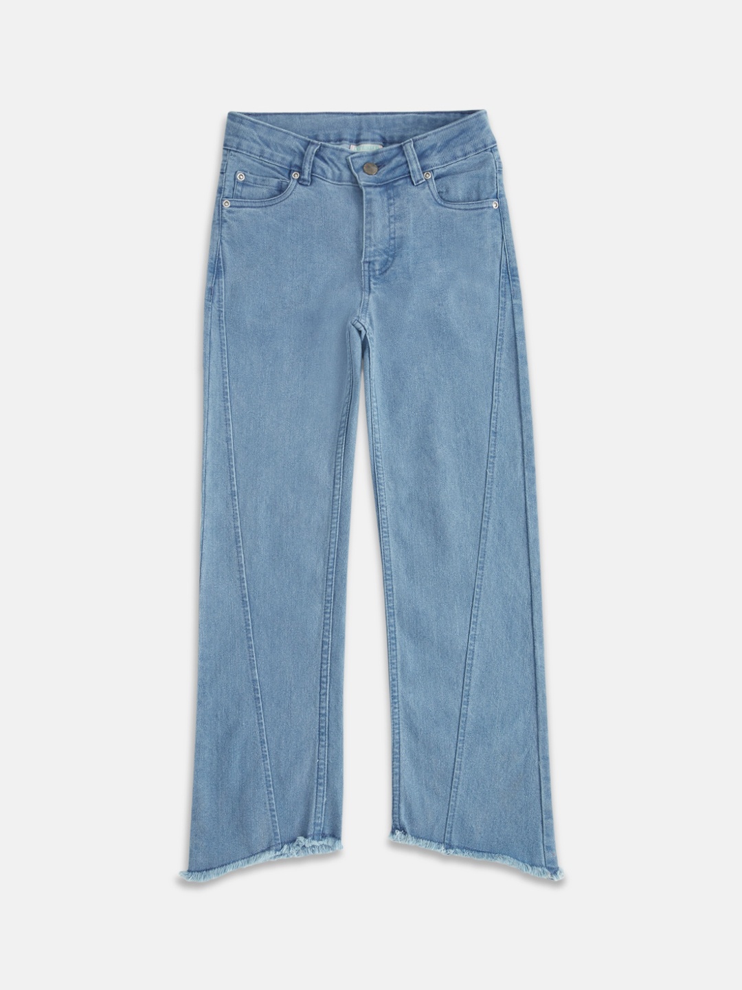 

Pantaloons Junior Girls Blue Wide Leg Jeans