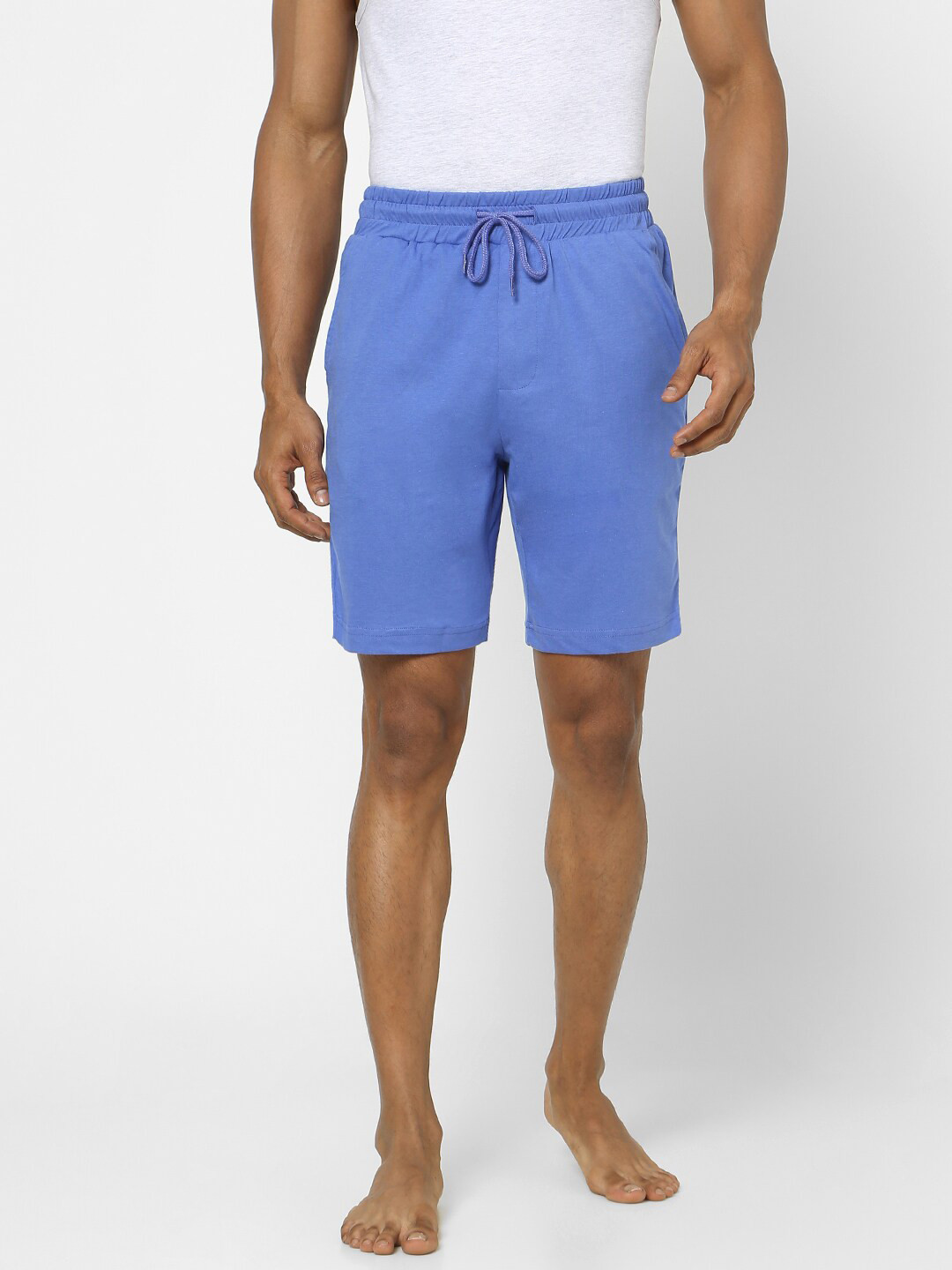 

Ajile by Pantaloons Men Blue Cotton Lounge Shorts