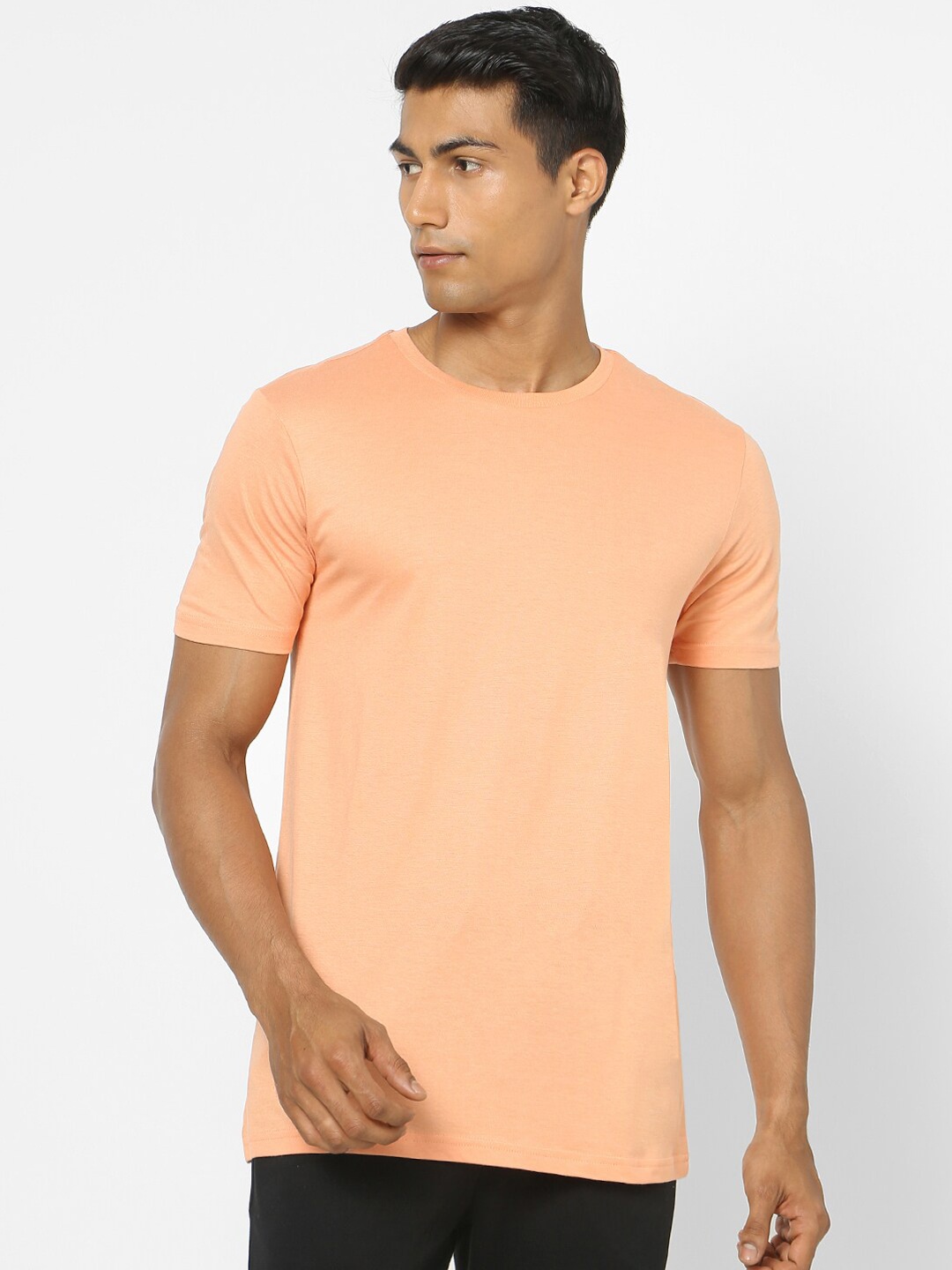 

Ajile by Pantaloons Men Orange Solid Lounge T-shirt