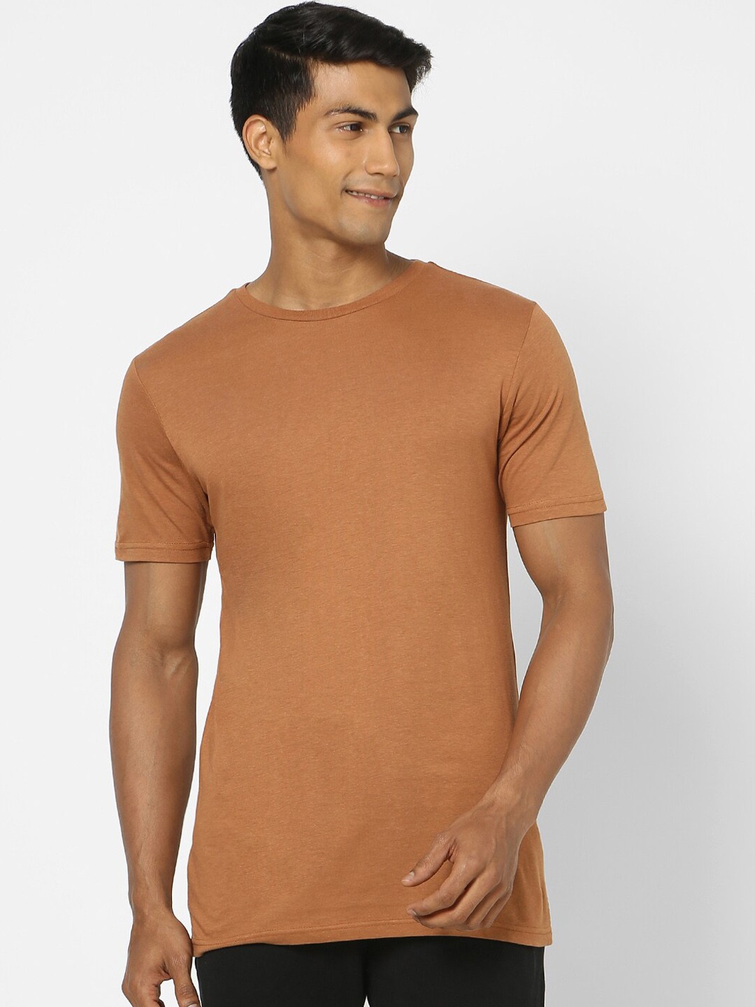 

Ajile by Pantaloons Men Brown Solid Lounge Tshirts