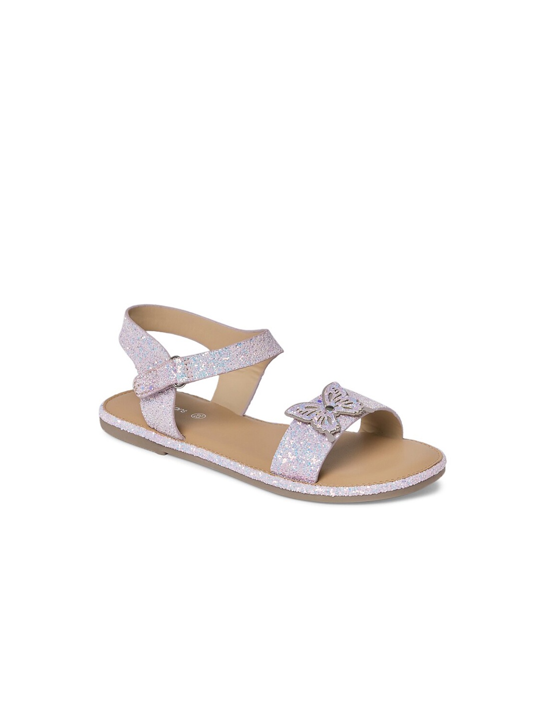 

Pantaloons Junior Girls Purple & Brown Ethnic PU Comfort Sandals