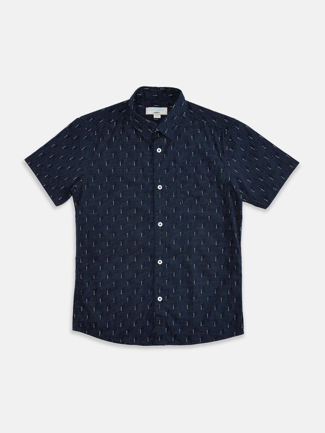 

Pantaloons Junior Boys Navy Blue Printed Casual Shirt